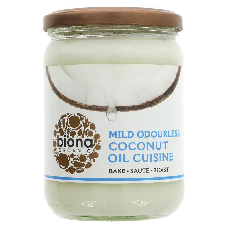 Biona Mild Odourless Coconut Oil - 470ml - SoulBia