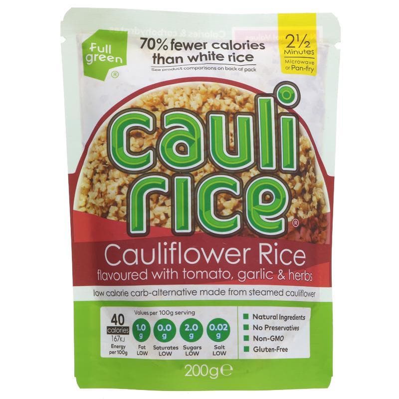 Fullgreen Riced Caulifower Tomato Garlic - 200g - SoulBia