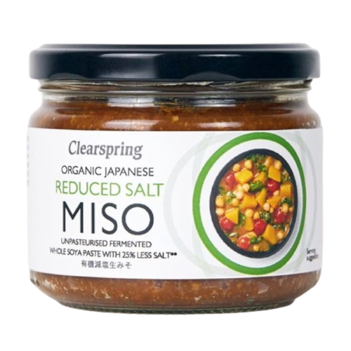 Clearspring Organic Japanese Reduced Salt Unpasteurised Miso - Jar 270g - SoulBia