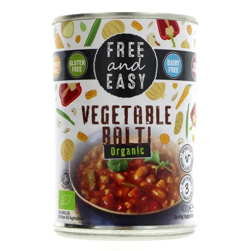 Free & Easy Vegetable Balti - organic - 400g - SoulBia