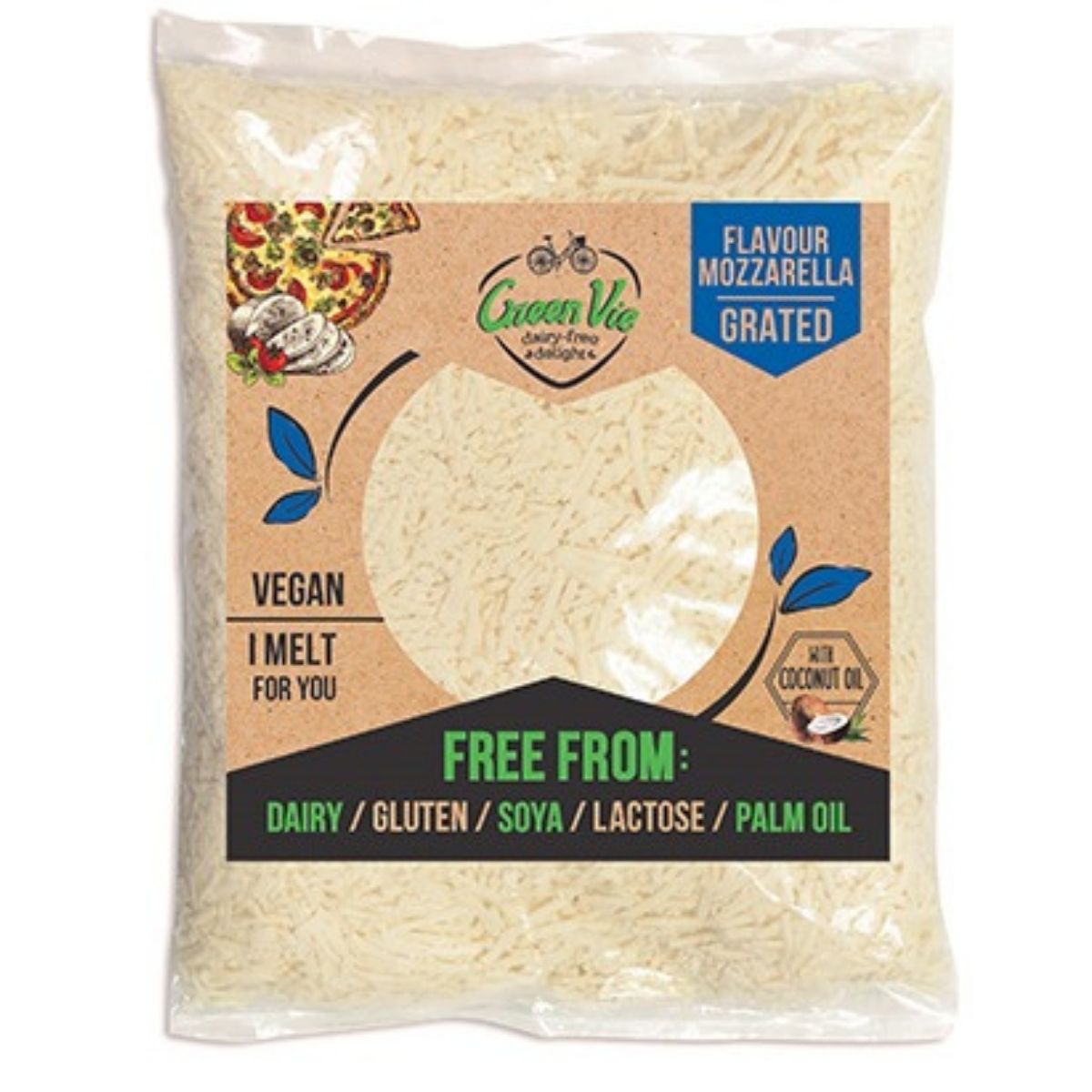 GreenVie Grated Mozzarella - 1kg