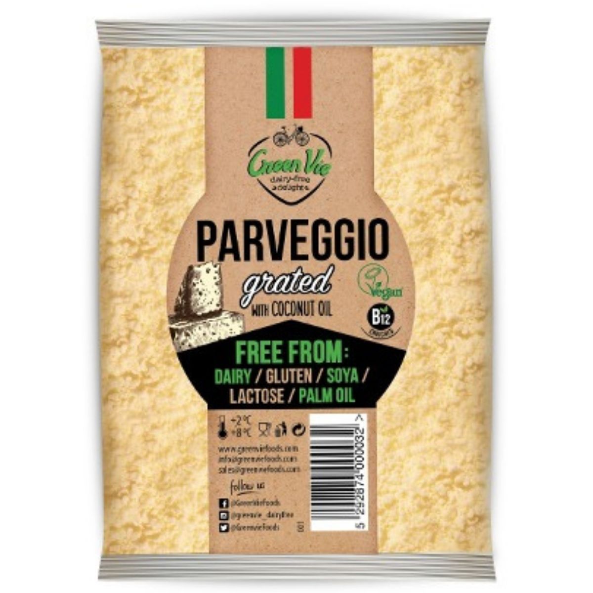 GreenVie Grated ParVeggio - 1kg - SoulBia