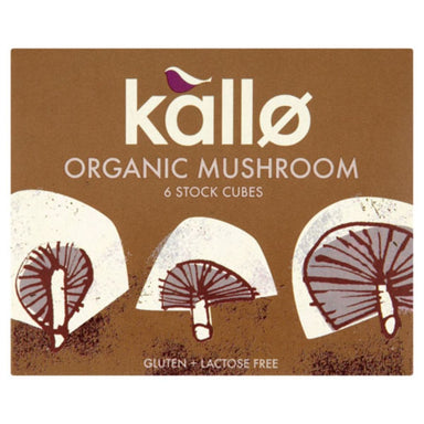 Kallo Mushroom Stock Cubes - Organic 66g - SoulBia