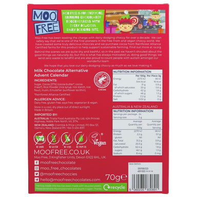 Moo Free Kids Milk Alt Advent Calendar - 70g