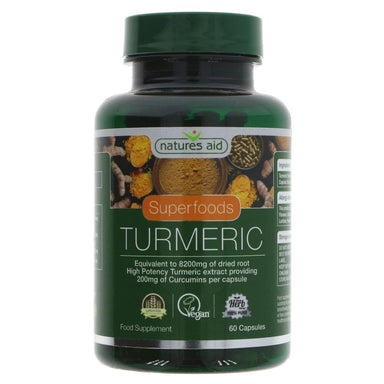 Natures Aid Turmeric Capsules - 60 caps