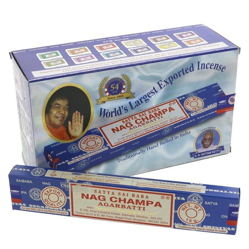 Siesta Crafts Satya Sai Nag Champa Incense - 15g - SoulBia