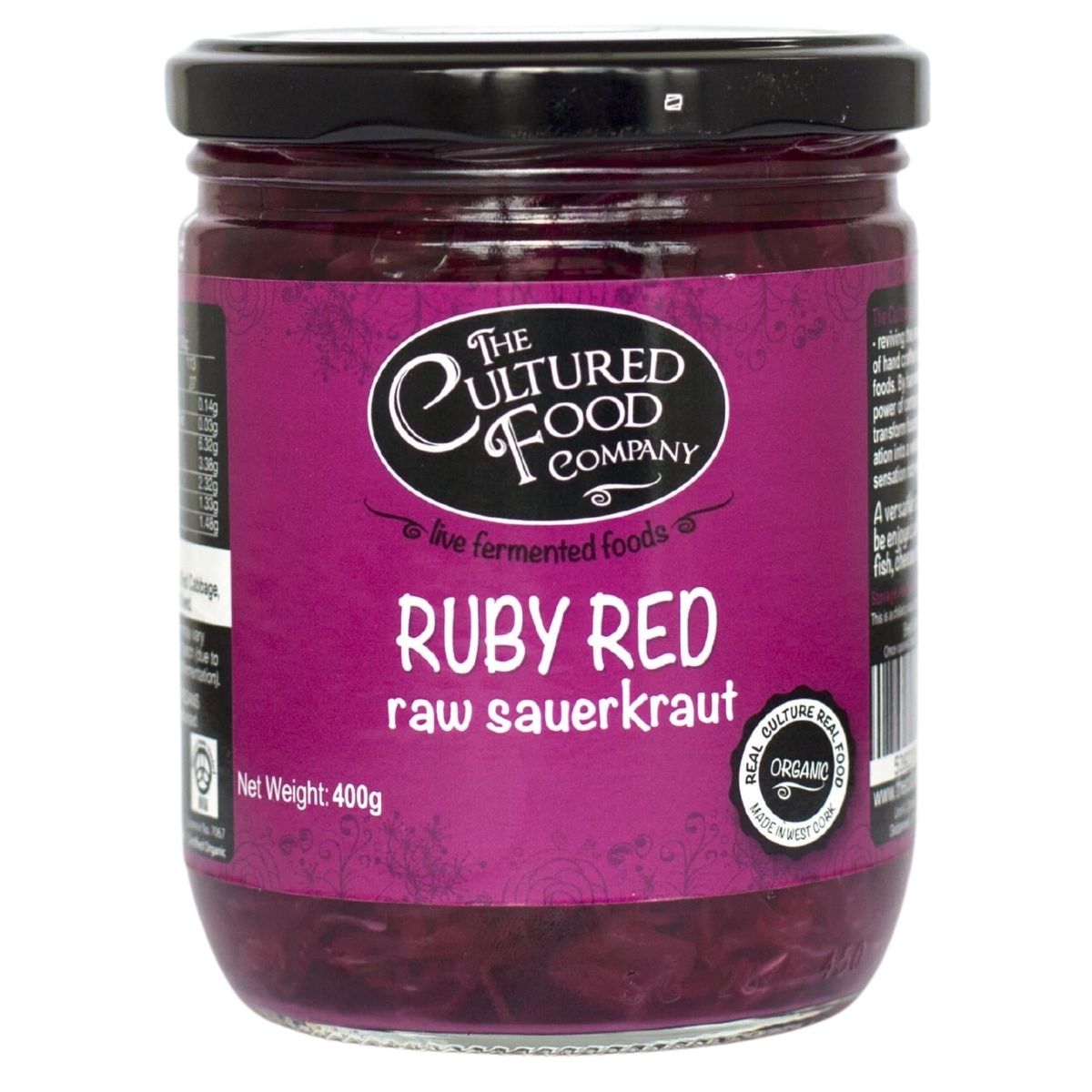 The Cultured Food Co Organic Ruby Red Sauerkraut 400G