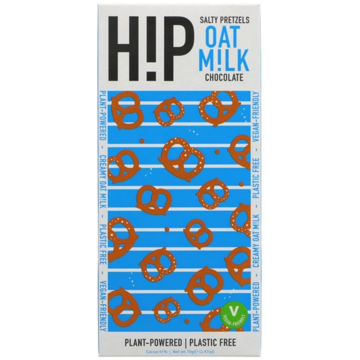 H!P Chocolate Salty Pretzel Oat Milk Chocolate - 70g